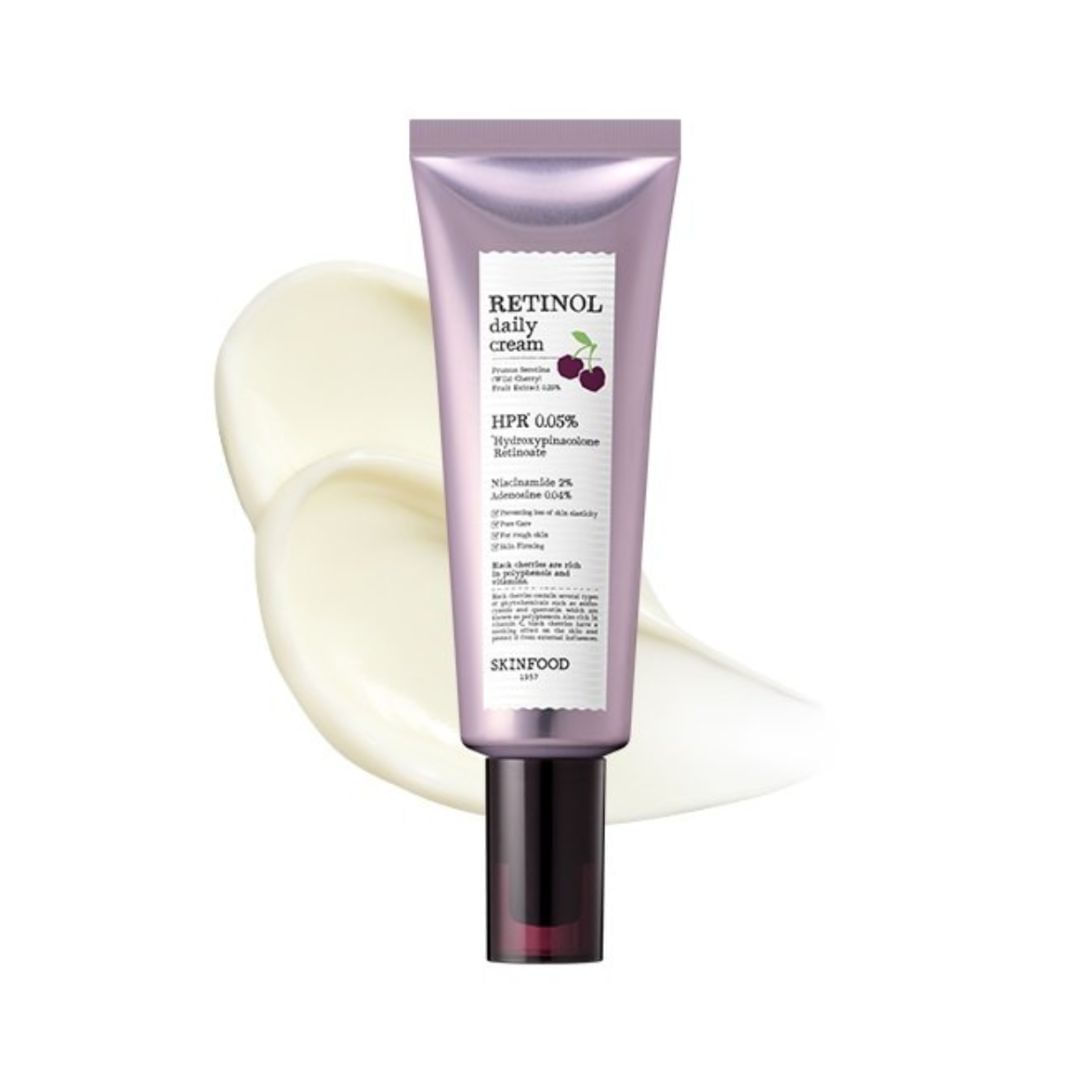 Crema facial con retinol y extracto de cereza negra 70 ml