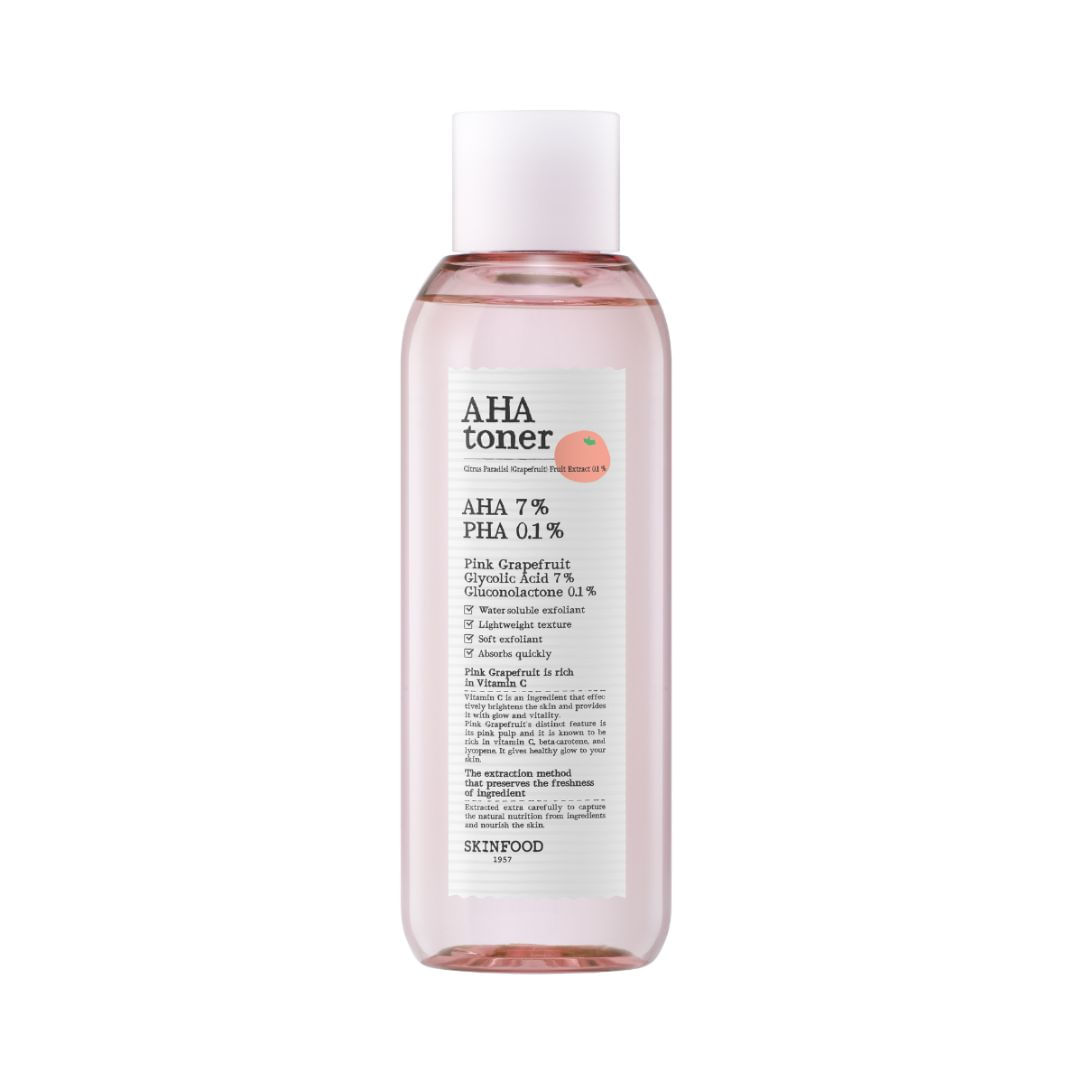 Tónico facial exfoliante con AHA y toronja 200 ml