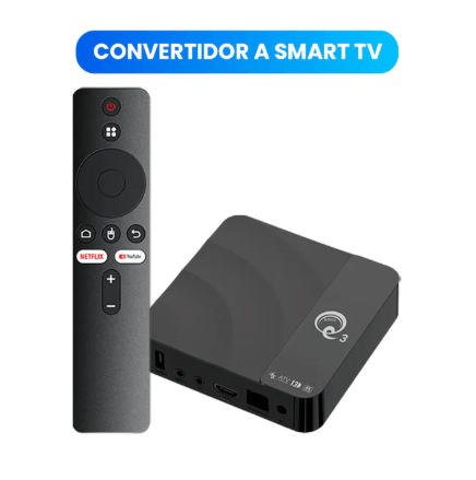 Convierte tu Tv en Smart con TV Box sistema Android 14 calidad 4K 8G+128G Wifi 2.4