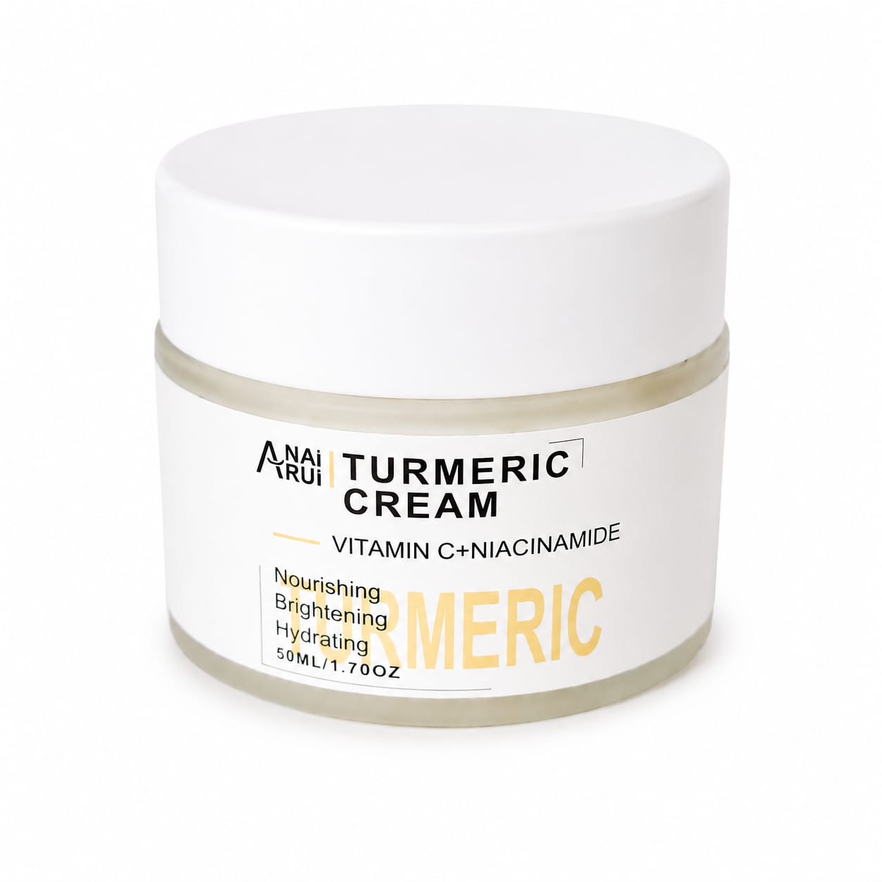 Crema de cúrcuma y vitamina c AnaiRui 50 ml, anti acné y antinflamatoria