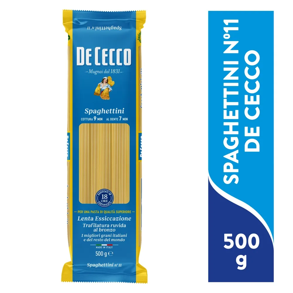 Pasta Espagueti No.11 De Cecco