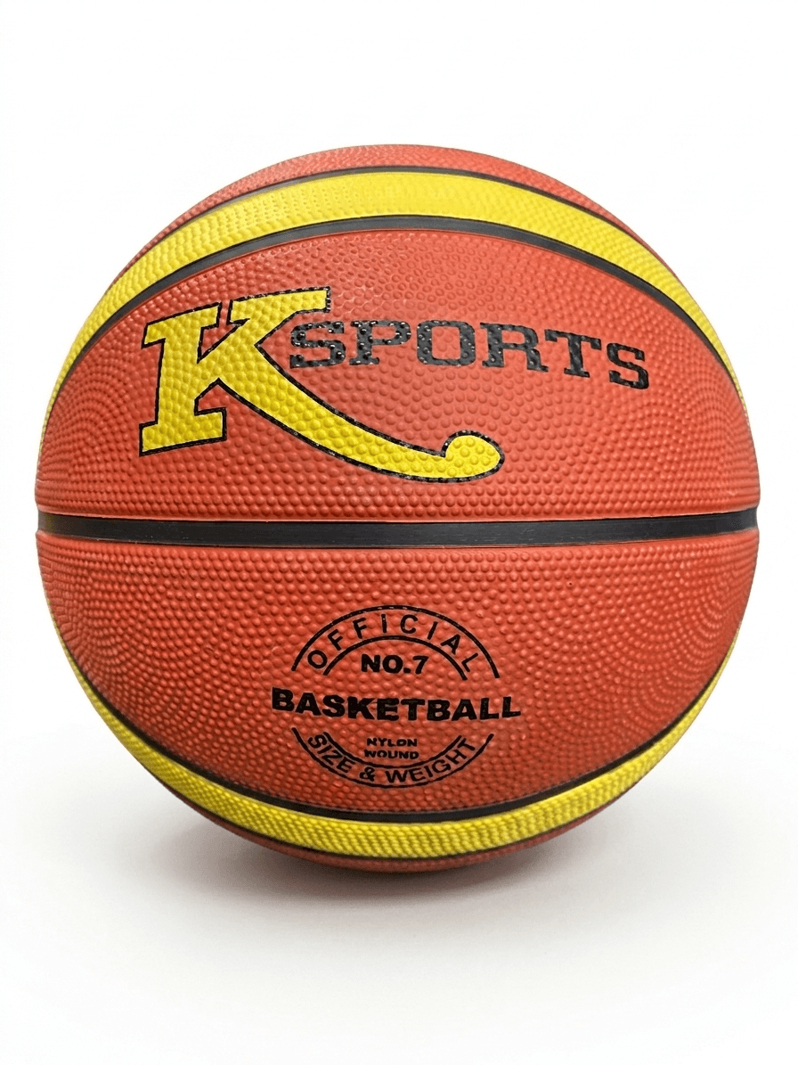 Balón de baloncesto No. 7 de Hule Texturizado Naranja Amarillo