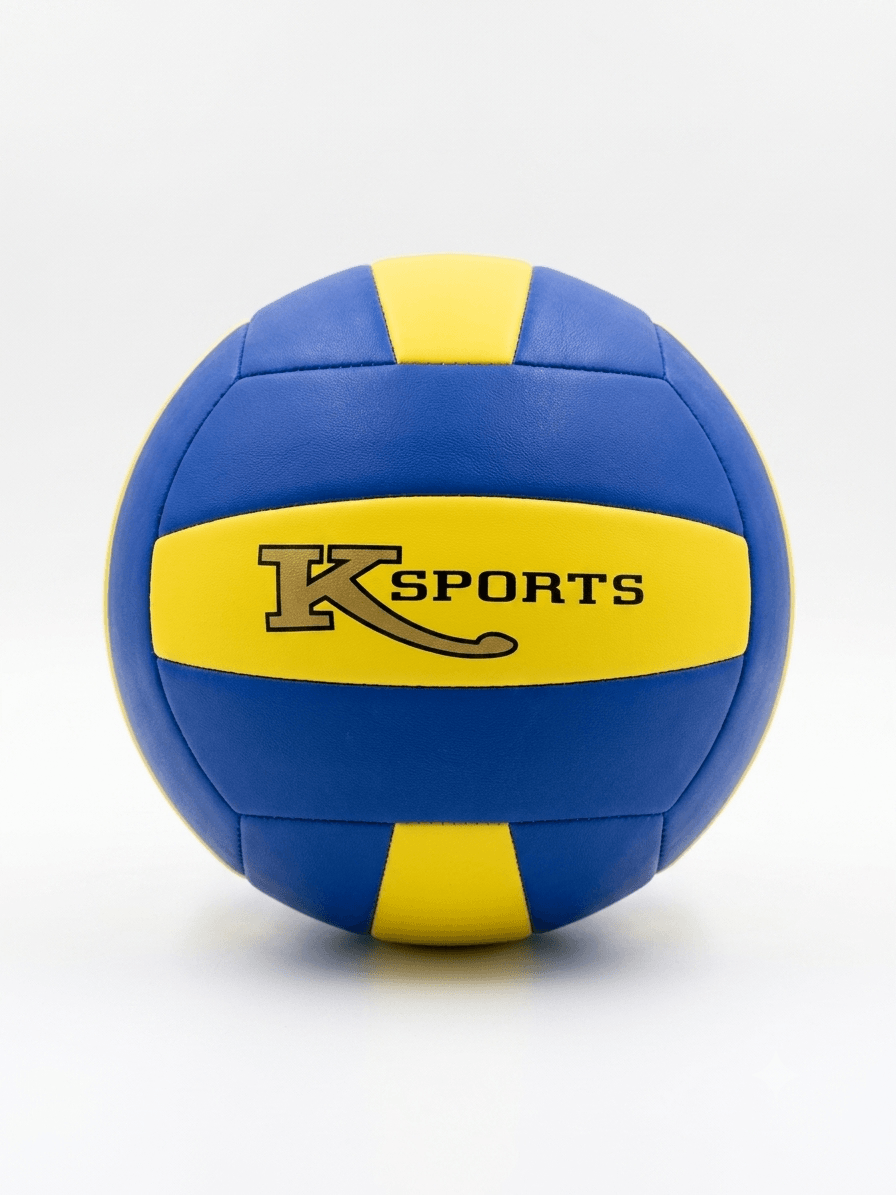 Balón de voleibol K-Sport acolchado No. 5 Amarillo azul