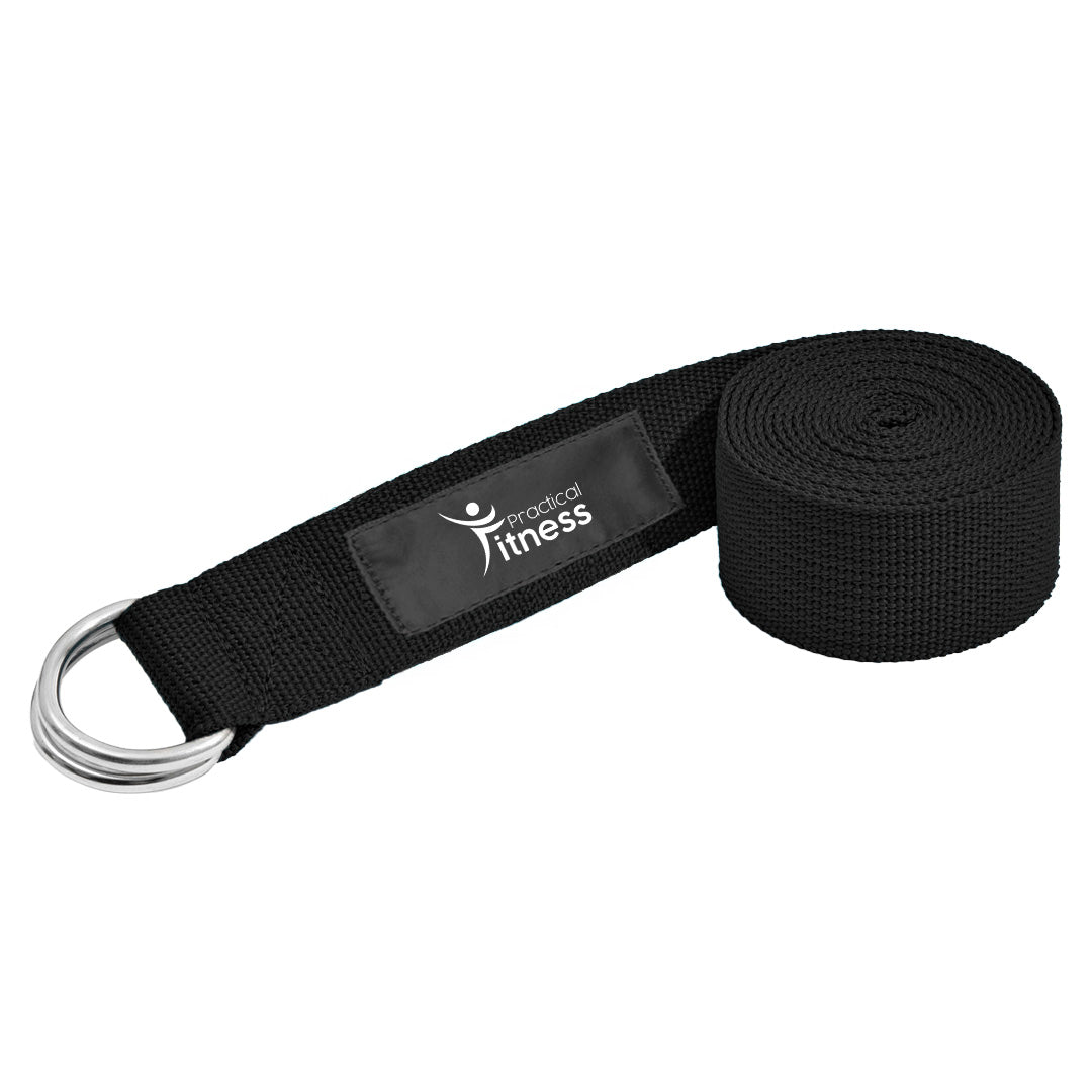 Correa para yoga Practical Fitness negra