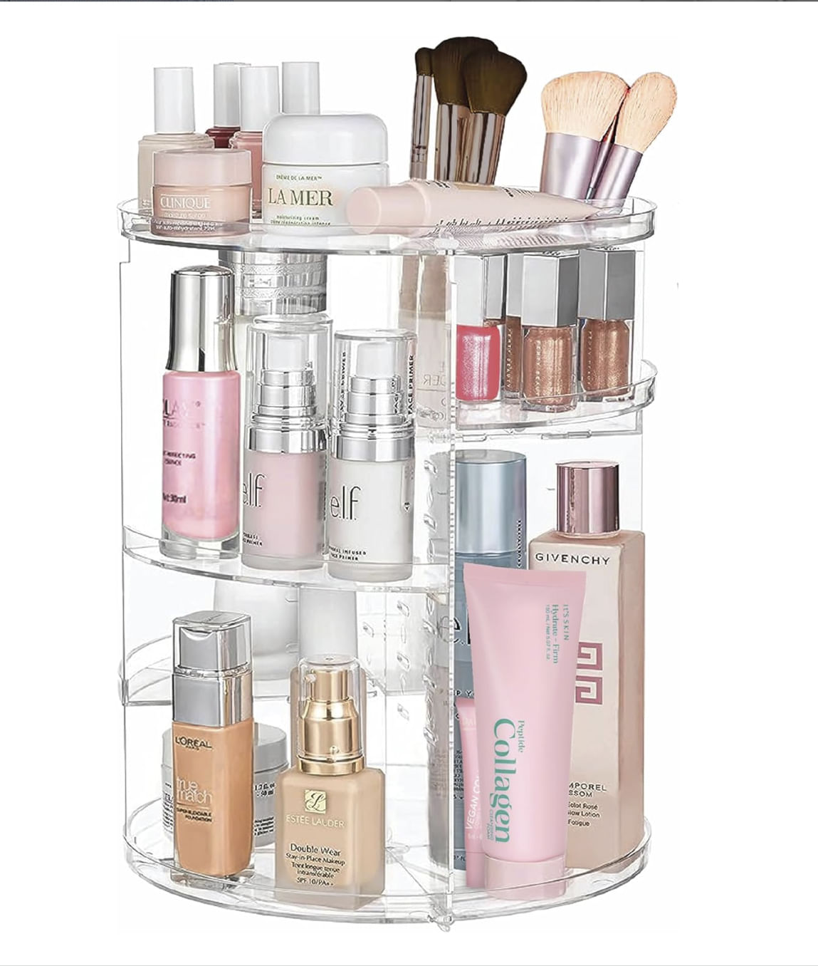 Organizador giratorio de cosméticos