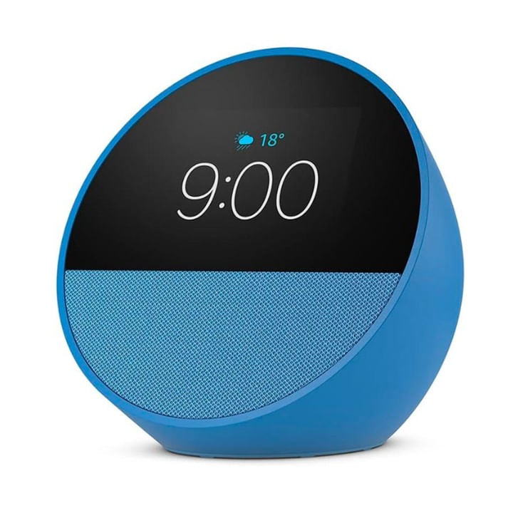 Bocina inteligente Amazon Echo Spot smart azul con Alexa