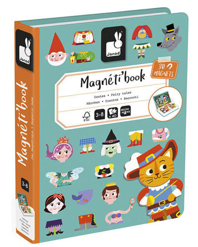 Juguete montessori Janod libro magnético cuentos clasicos