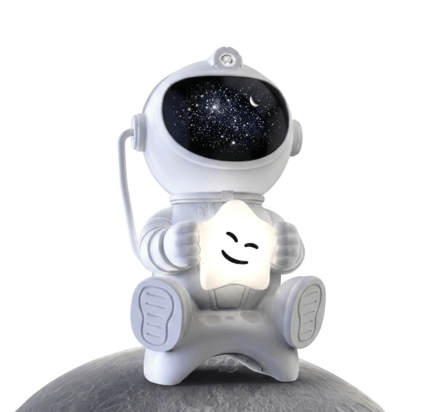 Proyector de galaxia nebulosa astronauta con Bocina Bluetooth, Luz Nocturna Estrella y Control Remoto 5W