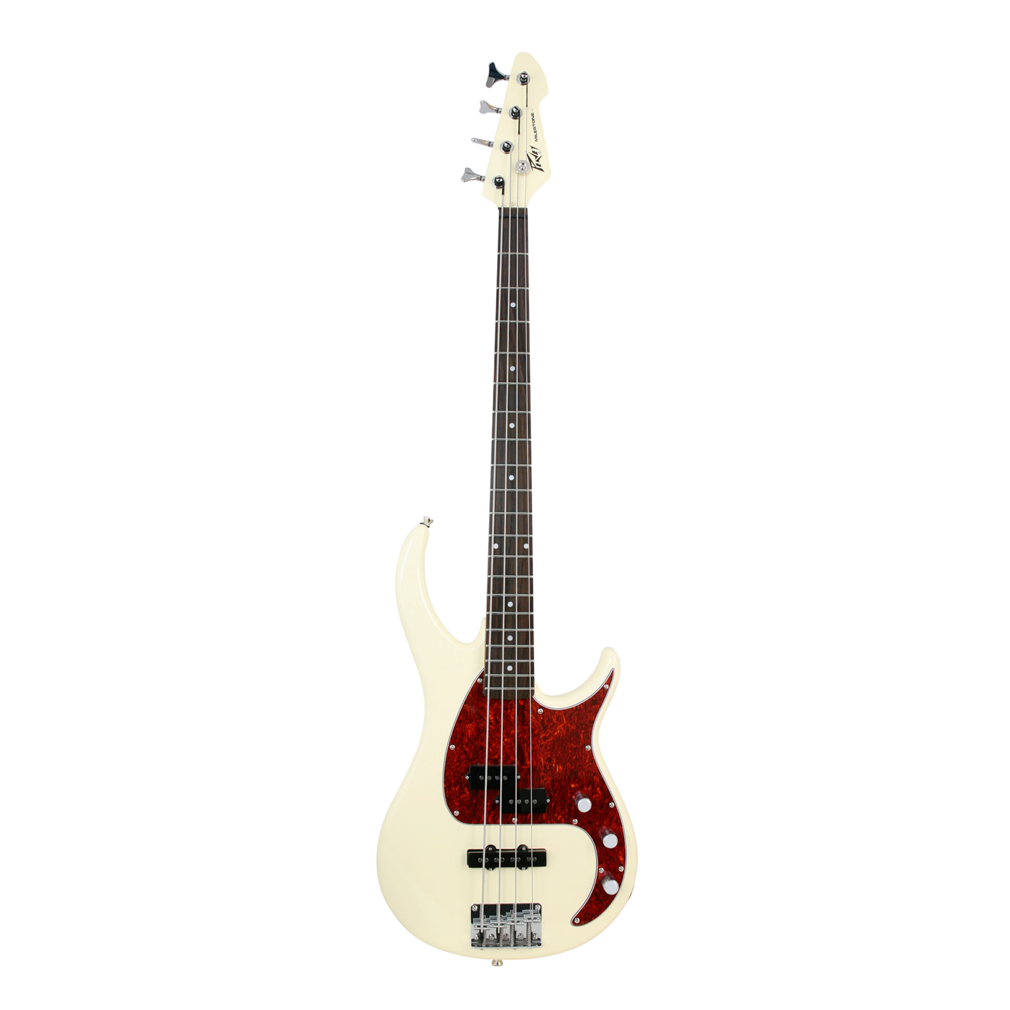 Bajo Eléctrico Pasivo de 4 Cuerdas Peavey Milestone Ivory