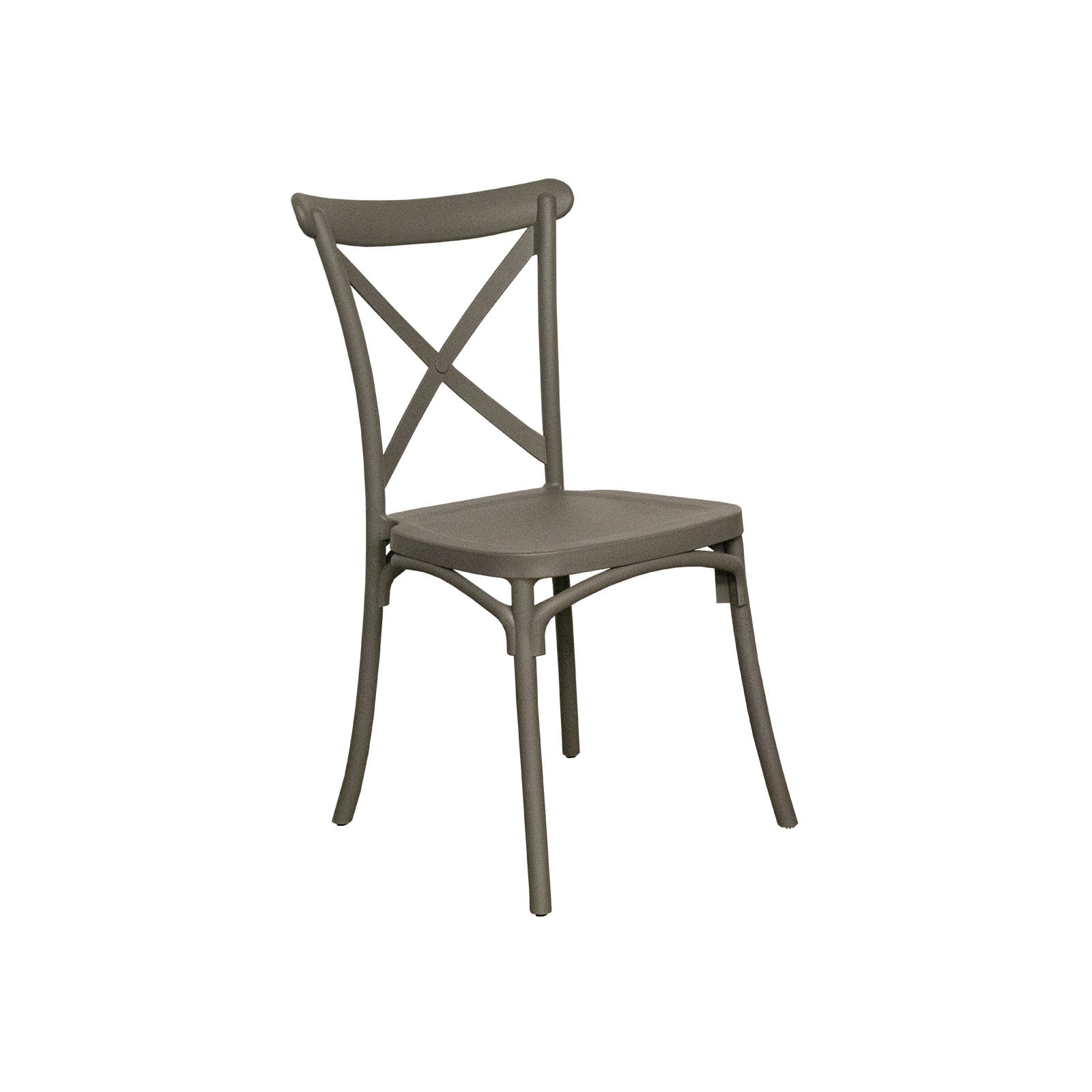 Silla de comedor Jackarta gris de polipropileno