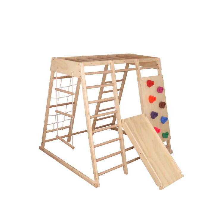Estructura de escalada de madera juguete Montessori modelo W01F227