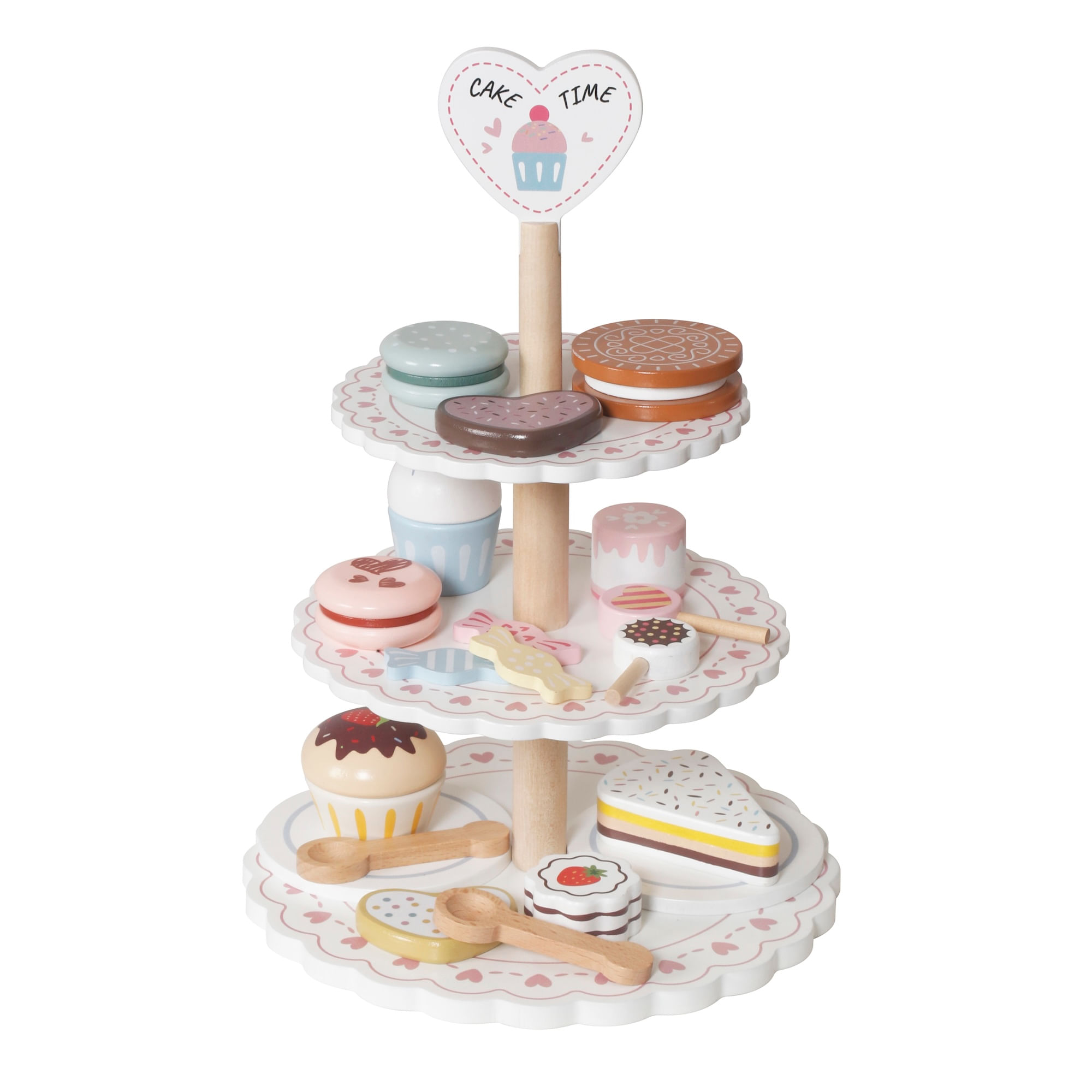 Stand de postres de madera juguete Montessori modelo W10L068