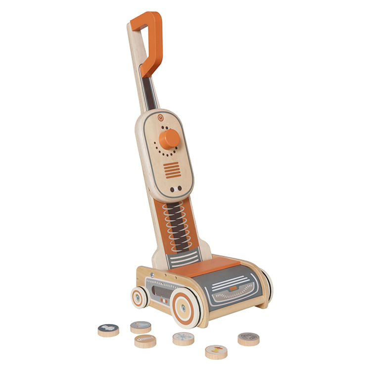 Aspiradora de juguete de madera juguete Montessori modelo W10D888