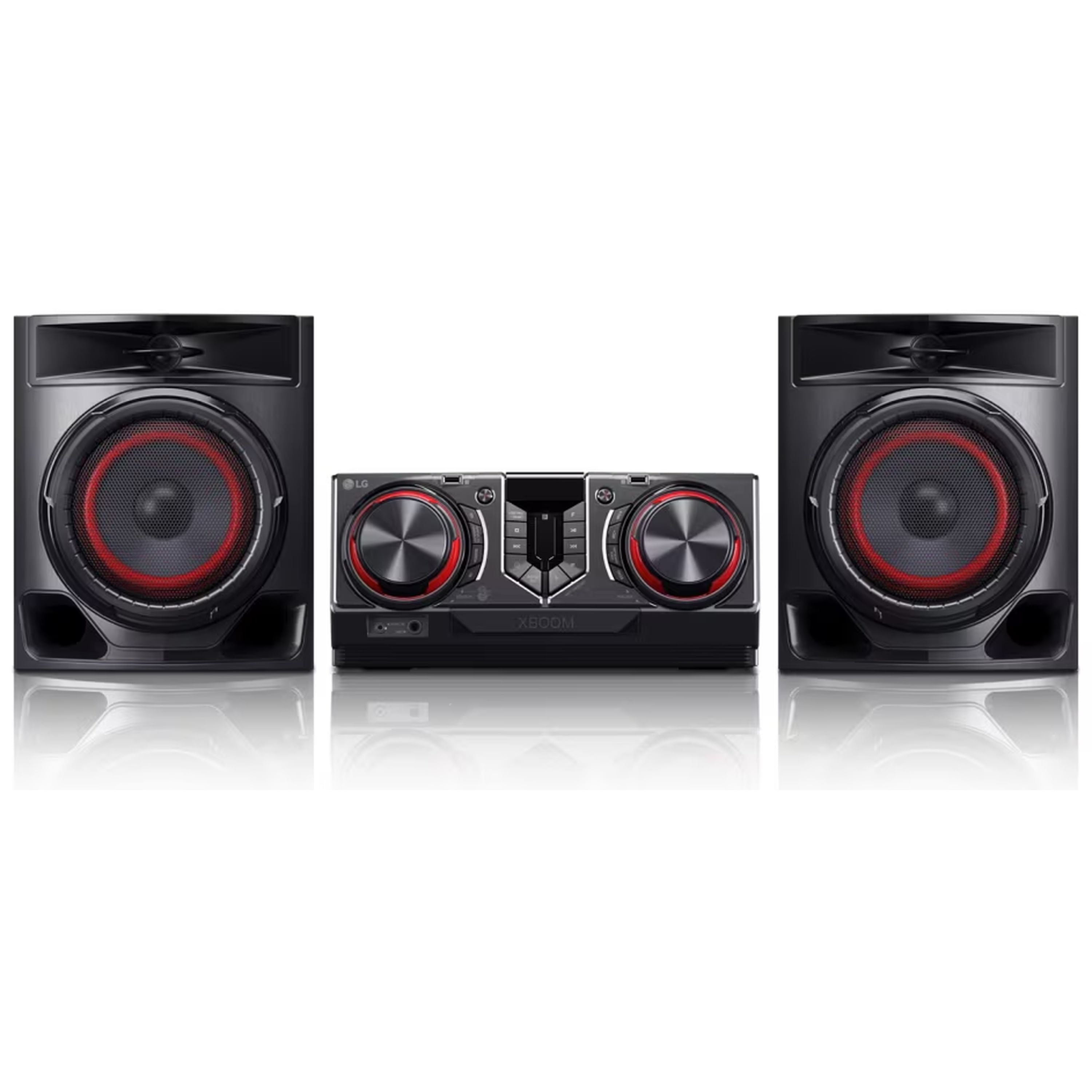 Equipo de sonido LG XBOOM CJ44 480W RMS Bluetooth Karaoke TV Sound Sync - Negro