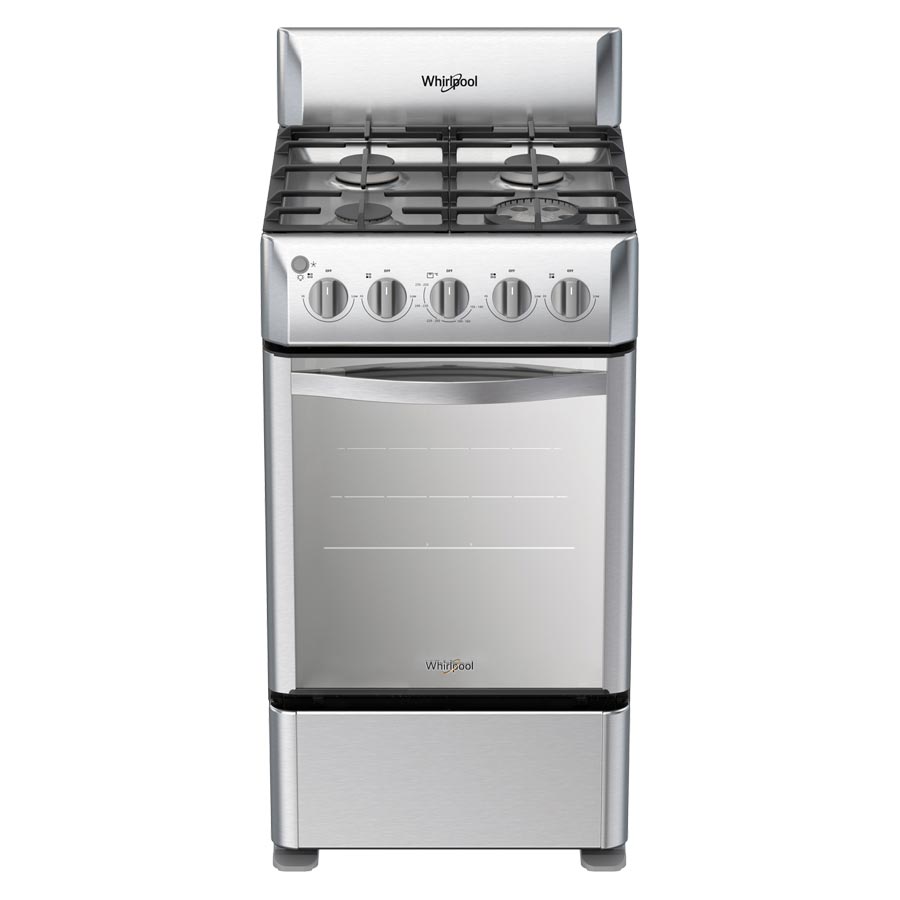 Estufa de gas Whirlpool al piso 20" Xpert Flamma con 4 Quemadores LWWR5000S