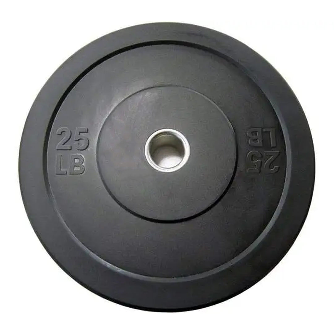 Bumper plate negro de 25 lb