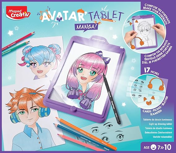 Tableta Maped Creativ mágica para dibujar Manga Avatar LCD