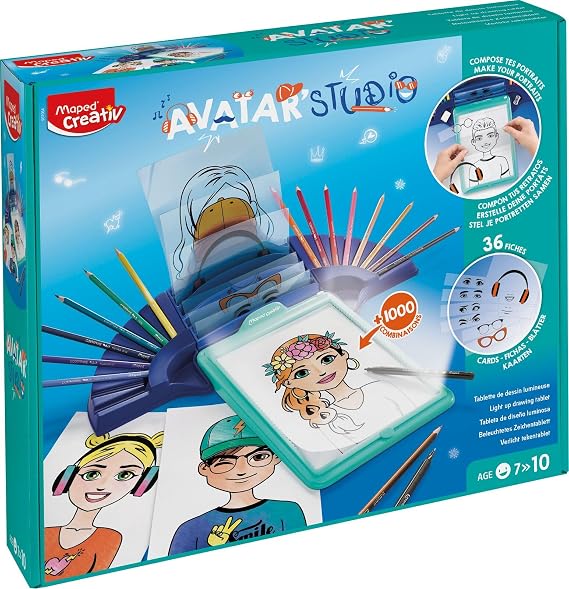 Pizarra Maped Creativ con luz para dibujar Lumi Board Avatar Studio
