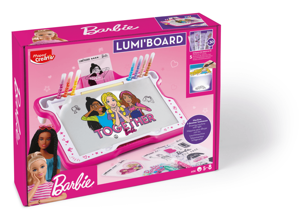 Pizarra Maped Creativ con luz para dibujar Lumi Board Barbie