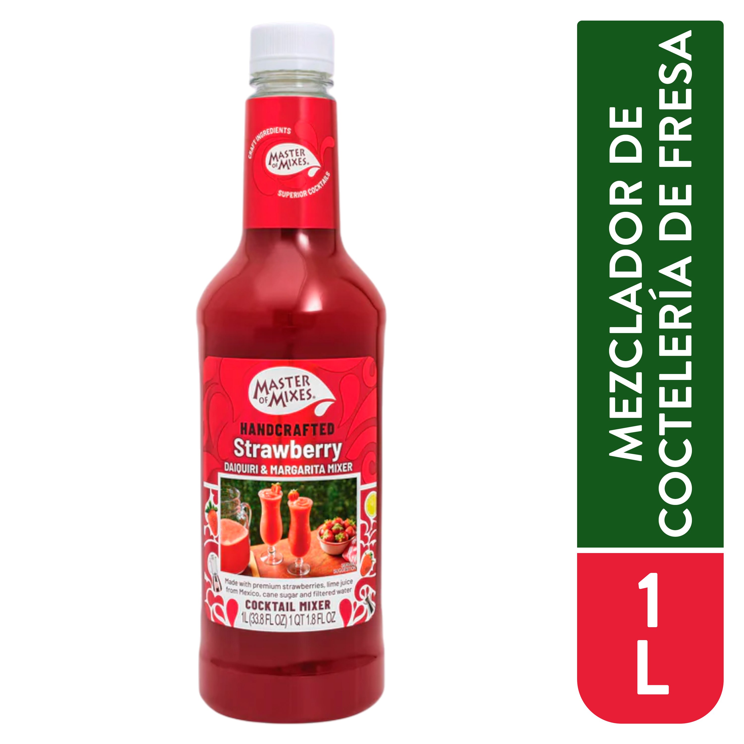 Cocktail Master Of Mixes Strawberry Daiquiri Y Margarita - 1Lt
