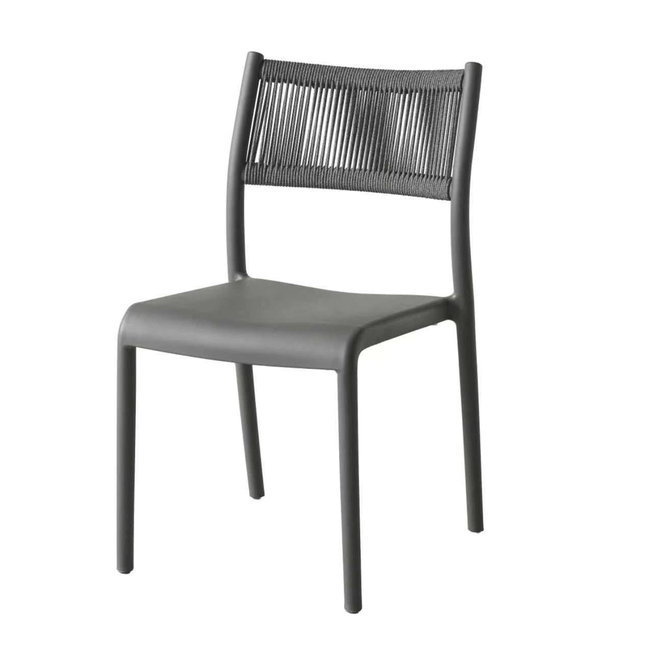 Silla de comedor Brisa color gris de polipropileno