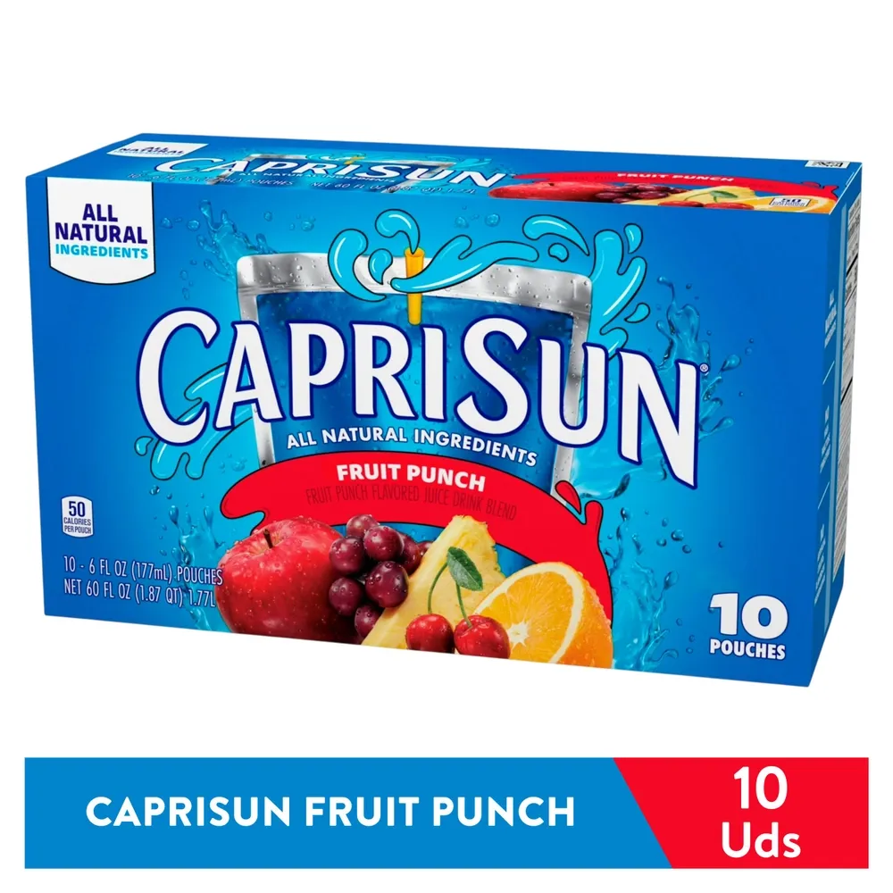 Bebida Caprisun sabor Fruit Punch 10 pack - 1770 ml