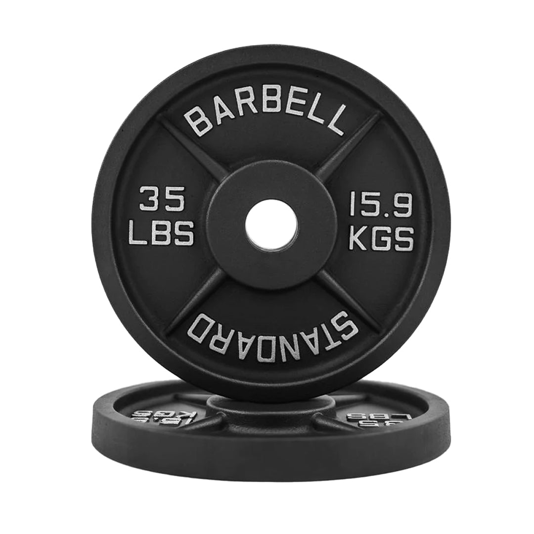 Disco olimpico de hierro fundido de 35 lb