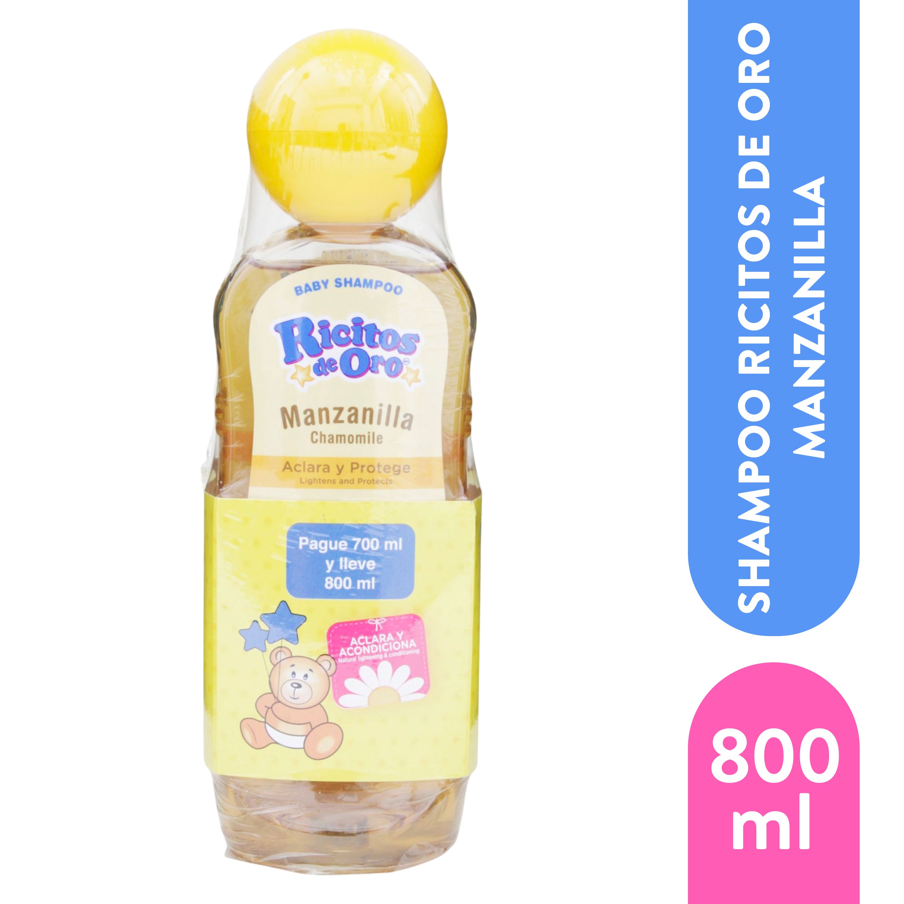 Shampoo Grisi Ricitos De Oro Miel 2 Pack - 800 ml