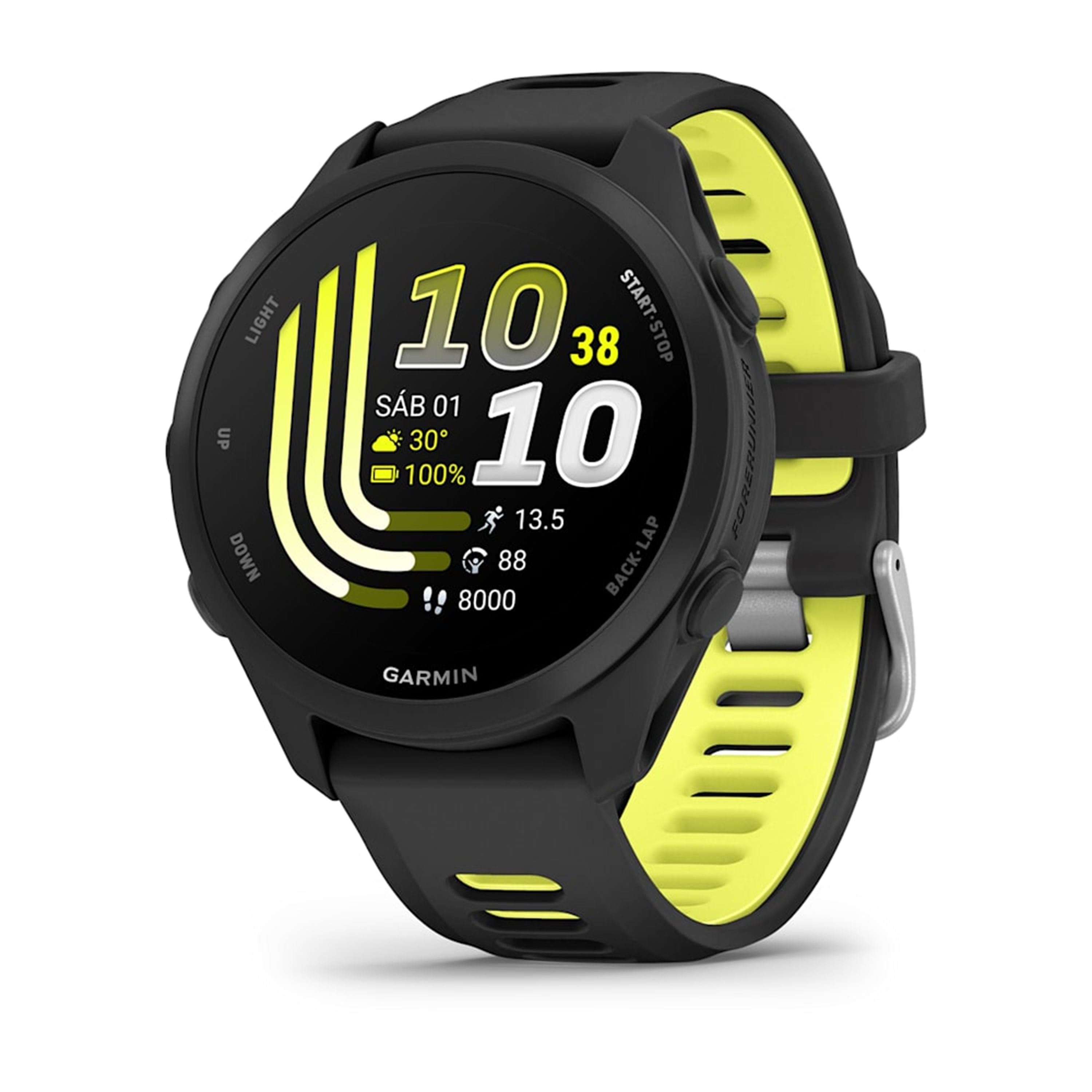 Smartwatch Garmin Forerunner 170 Music Black/Amp Yellow