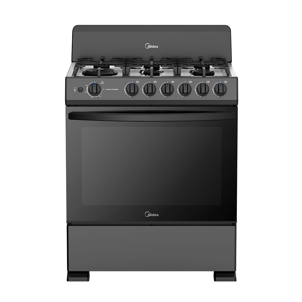 Estufa Midea modelo MGS30FS1BIABBF plus negra – 30 pulgadas
