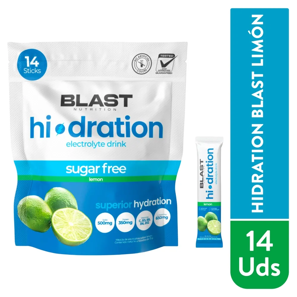 Hidration Blast Limon 14 Unidad Hidration Blast Limon 14ea