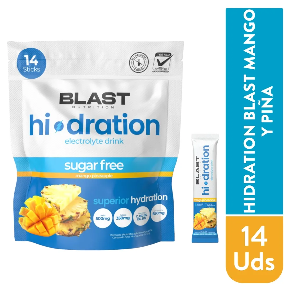 Hidration Blast Mango Pina 14 Unidad Hidration Blast Mango Pina 14ea