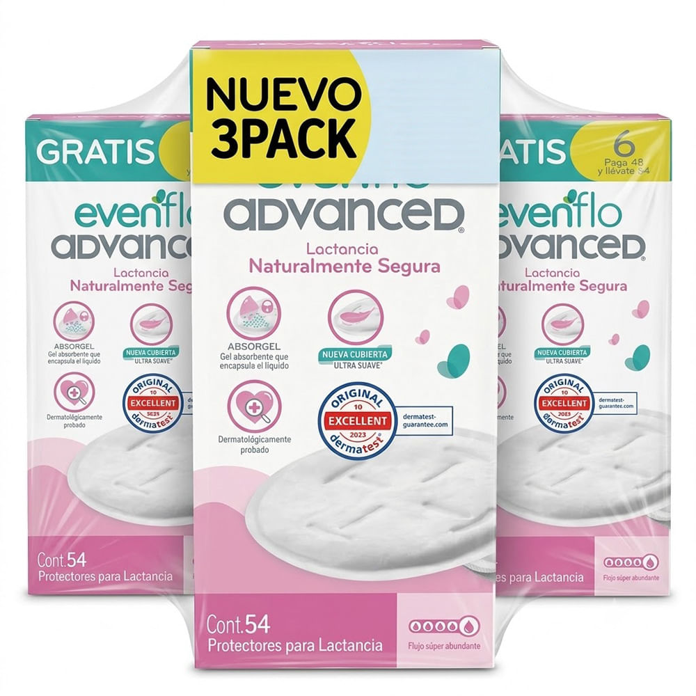 Pads Evenflo Protectores de Lactancia 3Pk (48+6)