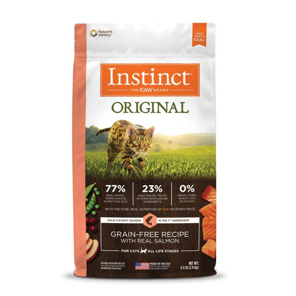 Concentrado para gato Instinct original grain-free salmon cats - 10lb