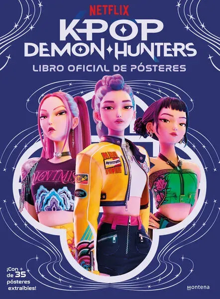 Libro k-pop demon hunters. libro oficial de pósteres (netflix)
