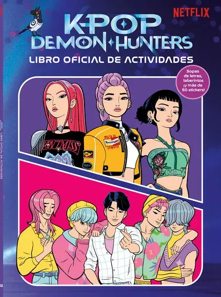 Libro k-pop demon hunters. libro de actividades