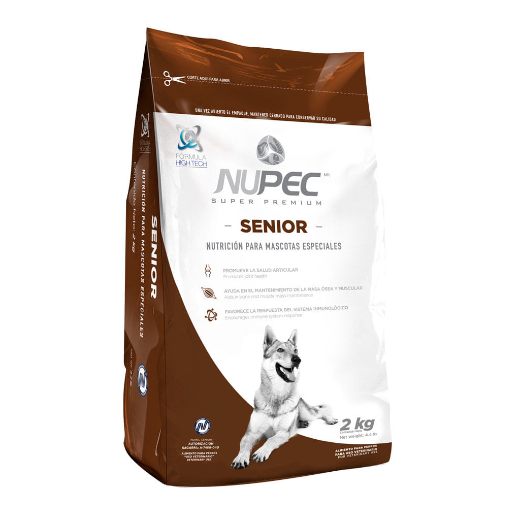 Concerado para perro adulto mayor Nupec senior - 17.6lb
