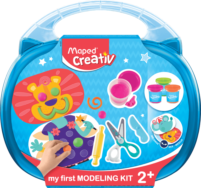 Juguete Montessori Maped Creativ kit masa moldeable portátil primera edad con accesorios