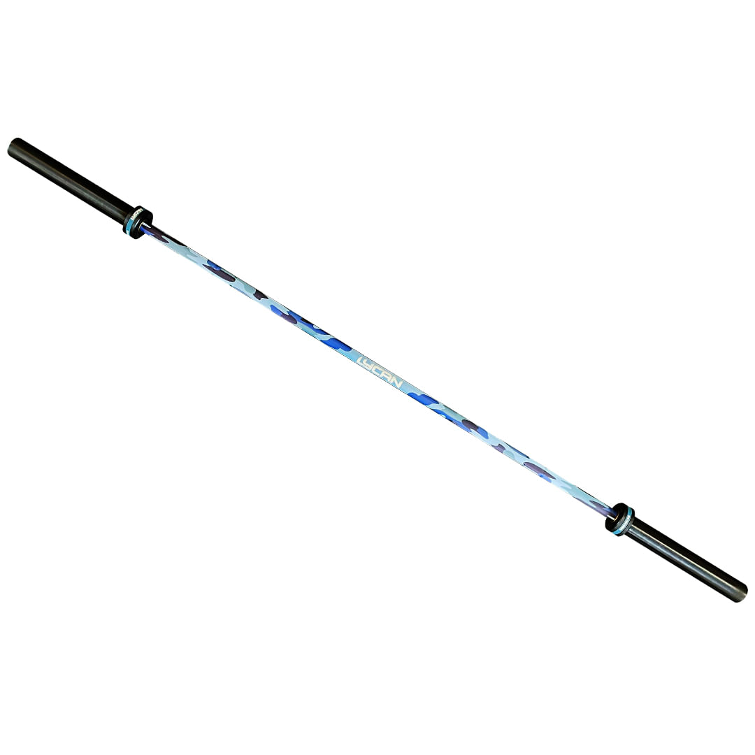 Barra para crossfit Lycan cerakote camuflaje azul de 20 kg