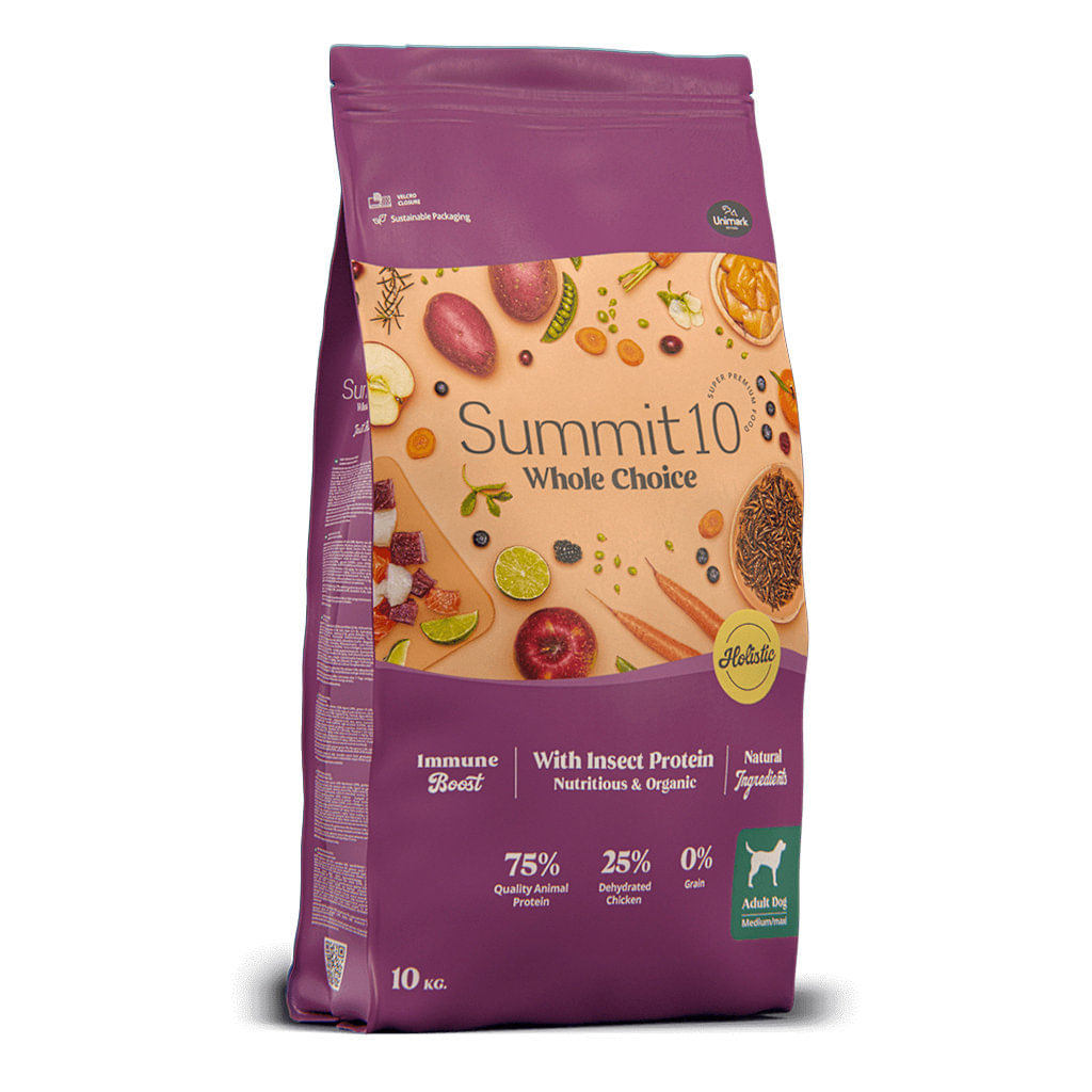 Concentrado para perros adulto Summit10 whole choice adult insect protein - 22lb