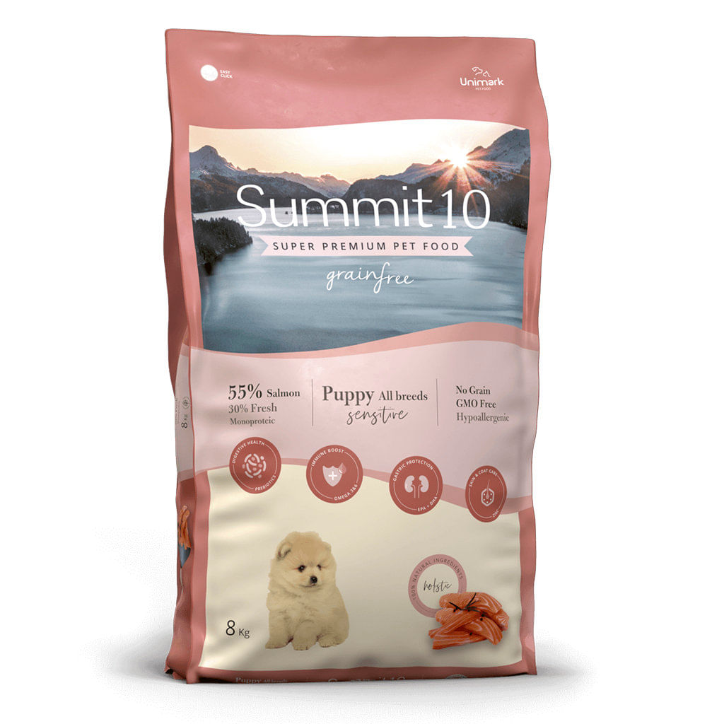Concentrado para perro cachorro Summit10 grain free cachorro salmon - 17.6lb
