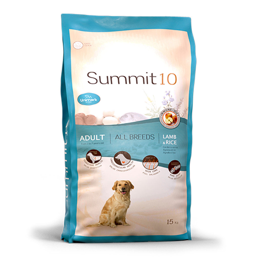 Concentrado para perro adulto Summit10 life stages cordero y arroz - 33lb