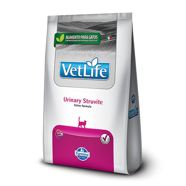 Concentrado para gato adulto Vet Life urinary struvite feline - 4.4lb