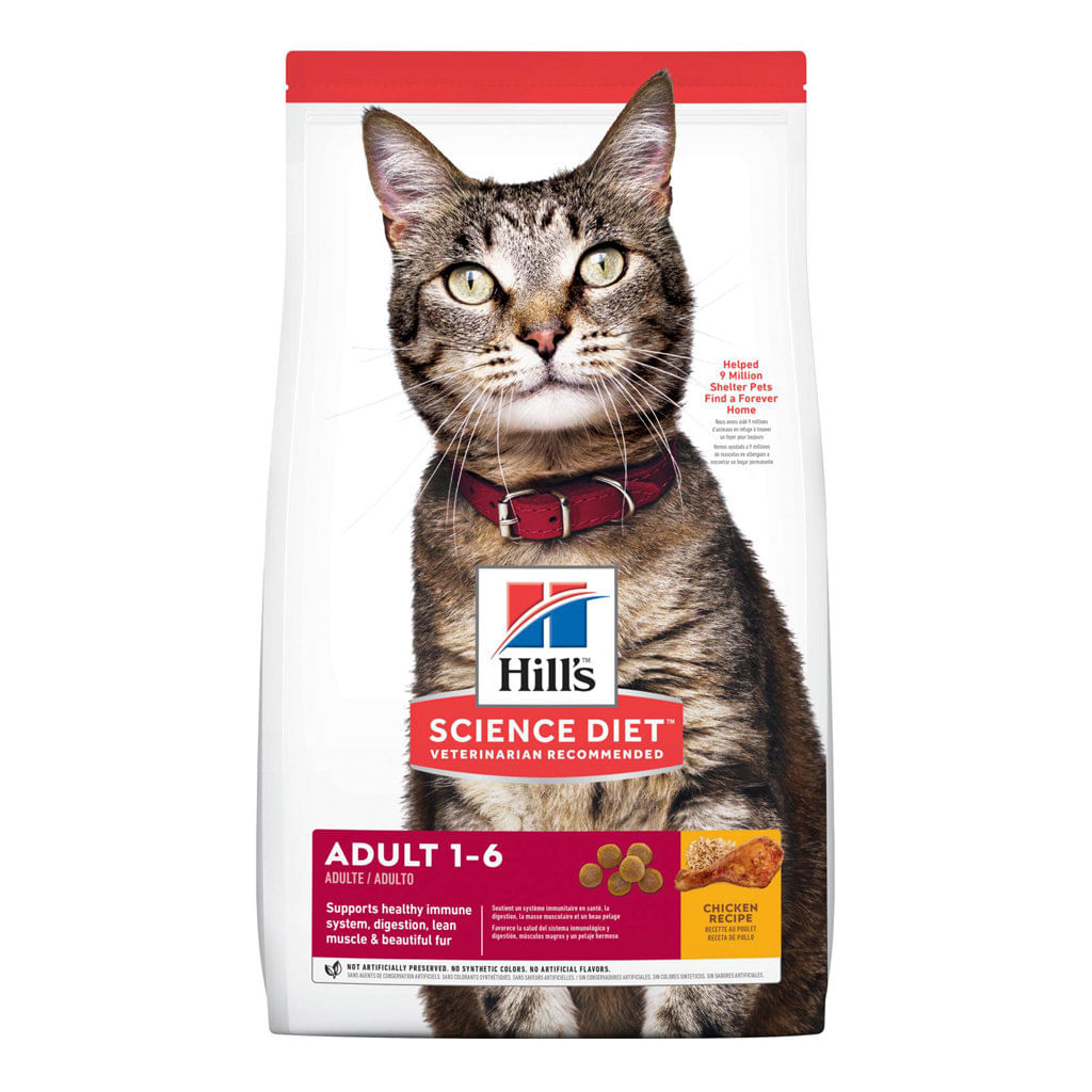 Concentrado para gato adulto Hill´s science diet adulto 1-6 feline -16lb