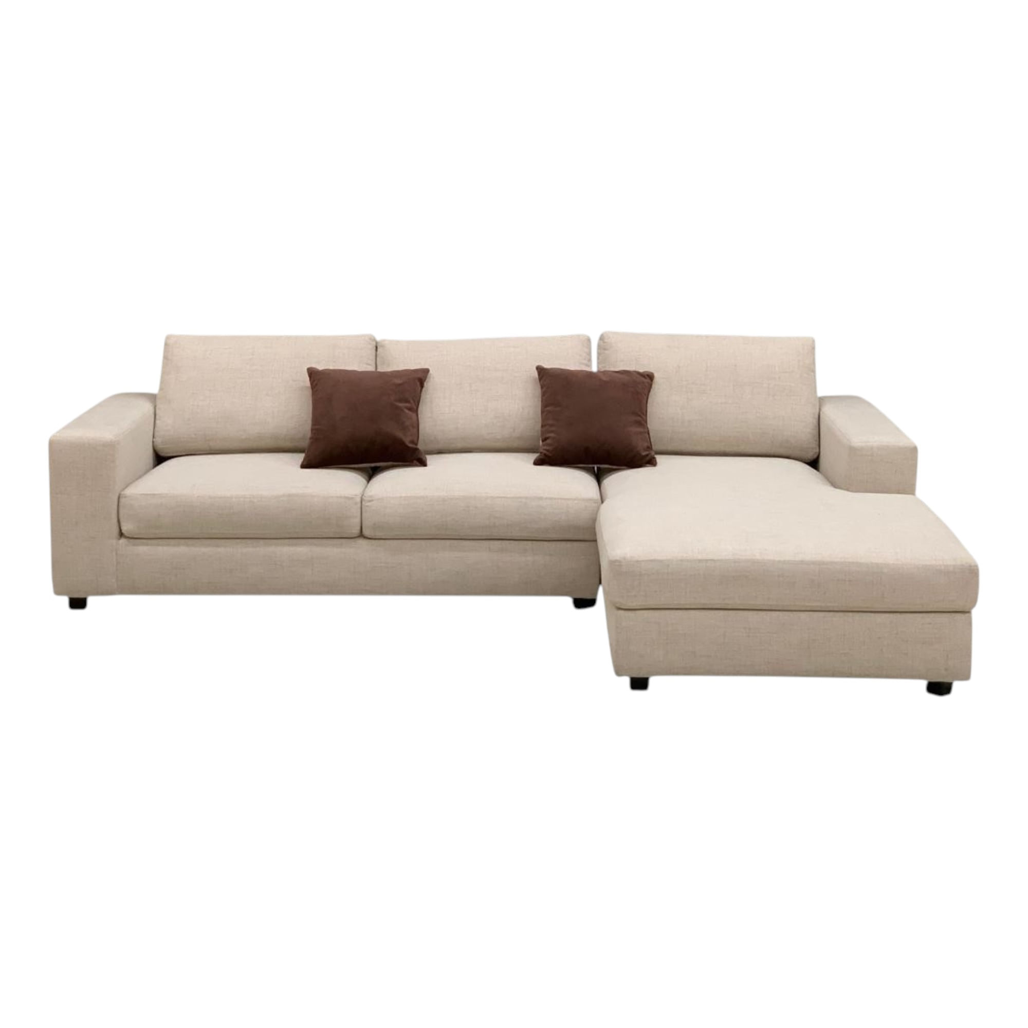Sala Oslo color Beige con descansador lado derecho