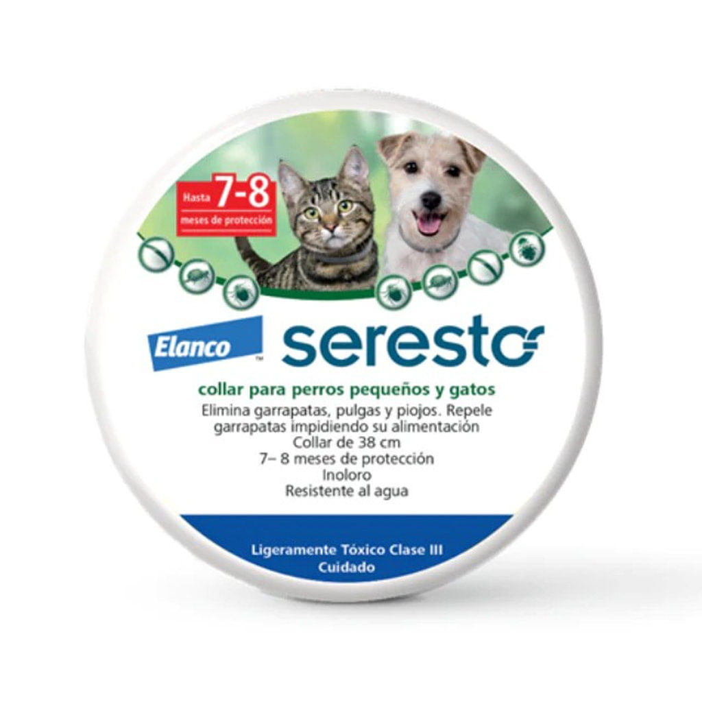 Antipulgas para perro collar Seresto pequeño Hasta 8kg
