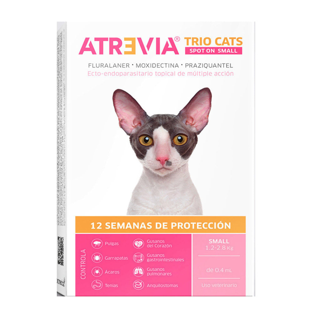 Antipulgas para gato Atrevia trio cats small - 1 pipeta