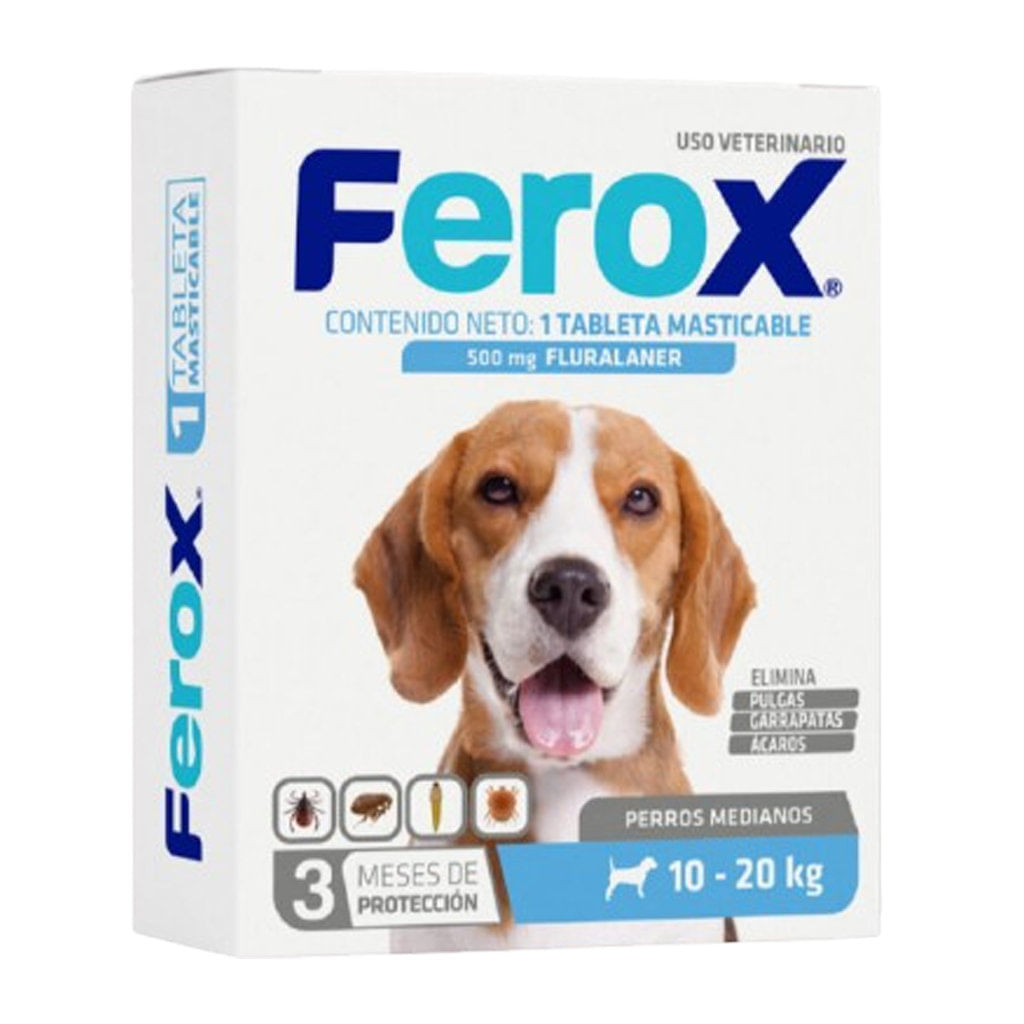 Antipulgas para perro Ferox tableta masticable 10 - 20 kg