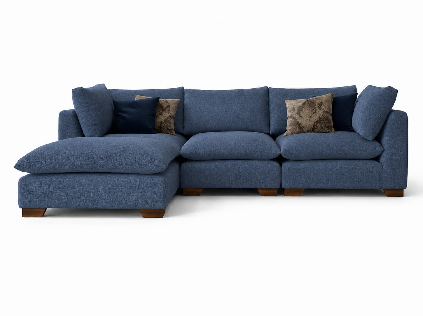 Sala modular Orrego modelo Cloud color azul ahumado