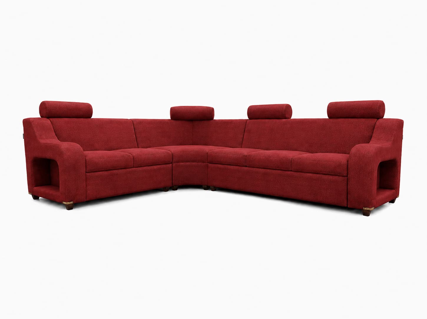 Sala modular Orrego modelo Paris suede color corinto